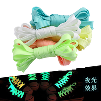 Lacets de chaussures en polyester lumineux plats à la mode pour chaussures