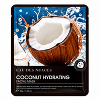 Masque facial raffermissant à la fraise EAU DES NUAGES, masque coréen en tissu, marque privée, logo personnalisé OEM, éclaircissant 30g / 1.06 oz