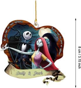 Vente en gros transfrontalière de décorations d'Halloween : Pendentifs en plastique acrylique avec images de personnages de dessins animés pour fêtes et événements. - Product Image 2