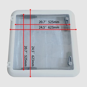 Plaque de pont marine en plastique ISURE avec <span class=keywords><strong>trappe</strong></span> centrale robuste et étanche, disponible en plusieurs tailles pour installations extérieures - Product Image 4