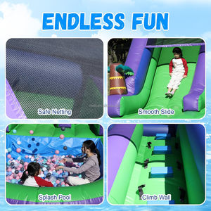 21x9x12ft Inflatable trượt nước hồ bơi CE chứng nhận dễ dàng thiết lập 2 năm bảo hành người lớn trẻ em nhiệm vụ nặng nề đầy đủ PVC thương mại cấp - Product Image 6