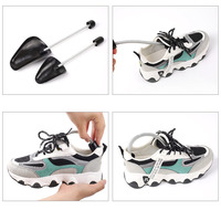 Chausse-chaussures en plastique à ressort réglable en taille, anti-plis, anti-rides, extenseur de chaussures