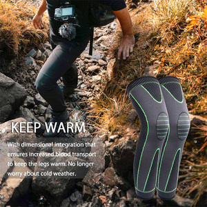 Rodilleras de Compresión para Voleibol y Correr, Protector de Manga Larga de Rayas, Elástico, 1 Unidad - Product Image 5