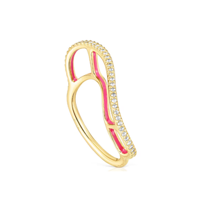 Anillos de banda ancha con motivos esculpidos de Touses Bulk Supply, anillos de diseño de lujo, joyería fina, anillos llamativos para boutiques de joyería de alta gama - Product Image 3