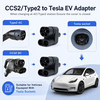 Adaptateur CCS2 vers NACS 250A DC 80A AC Connecteur de recharge pour véhicule électrique IP54 Étanche