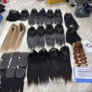 热生越南处女人发产品便宜8-32英寸直角质层对齐人发假发，适合黑人女性
