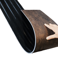 Revêtement de sol en vinyle à pose libre LVT à grain de bois de 4,5 mm, colle à sec