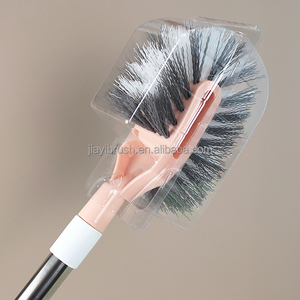JY 6203 Brosse de toilette en acier inoxydable avec manche, produits de <span class=keywords><strong>nettoyage</strong></span> en caoutchouc souple, articles à moins d'un dollar, fabrication chinoise - Product Image 6