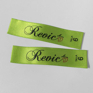 Etiquettes de col en Satin imprimées, vente en gros, vêtements avec votre <span class=keywords><strong>propre</strong></span> marque, chinois - Product Image 5