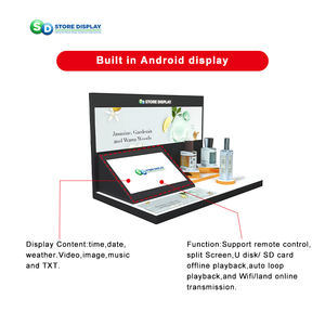 Soporte de exhibición de acrílico cosmético inteligente con pantalla de vídeo de 10,1 pulgadas con retroiluminación LED Soporte de exhibición de perfume de mesa inteligente - Product Image 4
