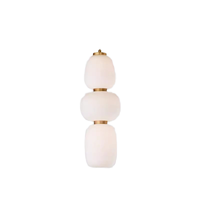 Lampe suspendue en verre LED de style nordique moderne et simple, approuvée par les designers, lustre artistique de style japonais, CRI élevé 90, garantie 3 ans