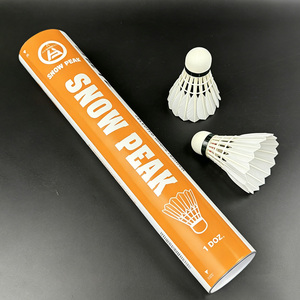 Volant de badminton SNOWPEAK T2 avec logo personnalisé, vol stable, qualité A+, pour tournois professionnels et clubs, plumes de canard de quatrième qualité - Product Image 6