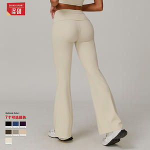 Pantalones de Yoga Ecológicos Reciclados Disko Sport, Cintura Alta, Pierna Ancha, Pantalones Deportivos para Mujer DCK8998-2 - Product Image 5