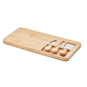 New Charcuterie Platter Serving Tray Cutting Board And Knife Bamboo Cheese Board With Cutlery Set