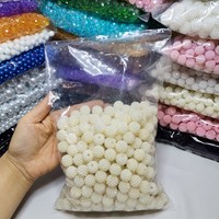 Perles rondes brillantes et colorées en ABS, perles en résine Bayberry, perles en vrac pour la fabrication de bijoux, perles Bayberry Bubblegum