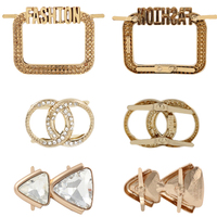 Mode personnalisé cristal amovible fleur pince à chaussures strass broche décoration chaussures pièces accessoires pour la fête