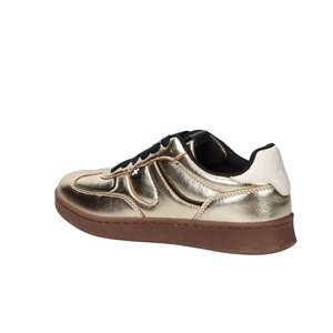Sneakers da Donna Xti in Pelle Metallizzata Dorata, Scarpe Casual a Profilo Basso - Product Image 3