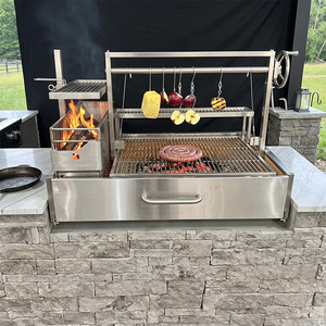 <span class=keywords><strong>Barbecue</strong></span> au <span class=keywords><strong>charbon</strong></span> de bois Santa Maria pour l'extérieur, kit de qualité professionnelle - Product Image 2