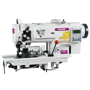 RONMACK RM-1510D-AE Industrial Direct Drive Flat-Bed <b>Lock</b> Stitch Auto Cut&Bind Machine with Motor for Garment Factory - Product Image 1