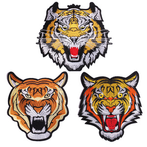 Tuỳ Chỉnh Sống Động Sequin Tiger Head Thêu Các Bản Vá Lỗi Động Vật Tùy Chỉnh Để Bán - Product Image 3