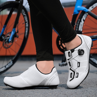 Chaussures de cyclisme respirantes pour route et montagne, avec système de verrouillage rotatif, pour le cyclisme en plein air
