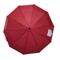 Parapluie automatique à 3 plis, 10 baleines robustes, à changement de couleur rouge magique, personnalisable avec logo, vente chaude