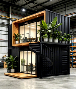 Cabaña Prefabricada Modular: Villa en Contenedor de Acero de 20 y 40 Pies, Móvil y Fácil de Instalar, Casa de Vacaciones Moderna - Product Image 1