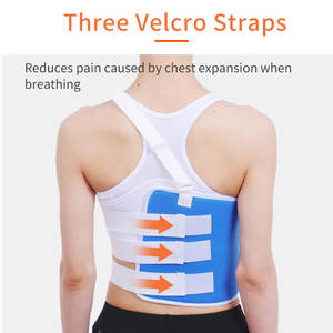 Faja de Soporte Torácico Ajustable para Reducir el <span class=keywords><strong>Dolor</strong></span> <span class=keywords><strong>en</strong></span> la Caja Torácica, Cinturón de Protección para <span class=keywords><strong>Costillas</strong></span> Doloridas o Dislocadas - Product Image 4