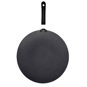 Padella Antiaderente in Lega di Alluminio per Crêpes, Tawa Rotonda con Base Multistrato e Manico in Plastica per Fornelli a Gas - Product Image 4