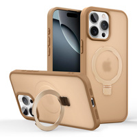 Coque de téléphone magnétique à pivot pour iPhone 18 Pro Max, finition mate, compatible avec iPhone 17, 14, 12, protection intégrale, lot de 12