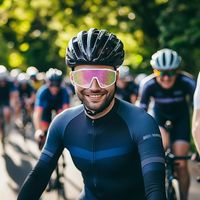 Lunettes de soleil de cyclisme et de pêche NAISHA 001 à monture large, polarisées et miroir, verres anti-lumière bleue, sangle réglable, protection UV pour activités de plein air