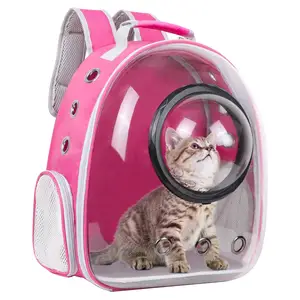 Vente en gros capsule spatiale bulle respirante voyage transparent sac à dos pour chat transporteur