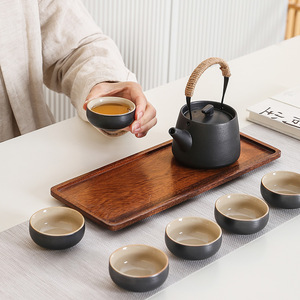 <span class=keywords><strong>Théière</strong></span> <span class=keywords><strong>traditionnelle</strong></span> <span class=keywords><strong>japonaise</strong></span> en céramique et ensemble de tasses de Kung Fu Cadeau de luxe en porcelaine de 250ml pour les vacances pour les voyages ou les hôtels - Product Image 4