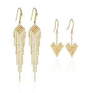 Pendientes de Oro de 18K de Lujo Xinfly, Joyería Fina de Aro para Mujer, Novia, Compromiso, Boda, Estilo Clásico, Regalo para Fiesta - Product Image 1