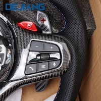 Volant sport en fibre de carbone forgée personnalisé avec LED pour M4 M3 G20 G28 G30 G38 G80 G82 320i 330i 330e 340i 540i G31 G25
