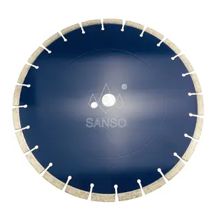 Sanso 14 Inch 350Mm Professions Cured Concrete Blade 14" Laser Welding Diamond Flat Tooth Circular Saw Blade