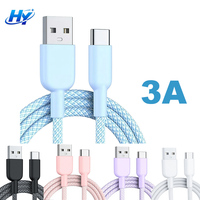 Cable de Carga Rápida USB-C Tipo-C L 60W PD 3A con Conductor de Cobre Puro y Trenzado de Nailon para iPhone, Laptop, Tablet, Impresora y Cámara