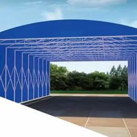 Tissu PVC 550 GSM tissé enduit pour auvent coulissant, abri industriel, couverture d'entrepôt temporaire, avec doublure d'usage intensif