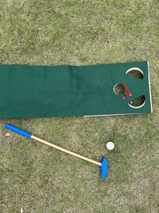 Jeu d'extérieur en bois pour enfants Jouets en bois pour enfants DIY éducatif disque <span class=keywords><strong>golf</strong></span> club set <span class=keywords><strong>mini</strong></span> <span class=keywords><strong>golf</strong></span> practise training mat - Product Image 5