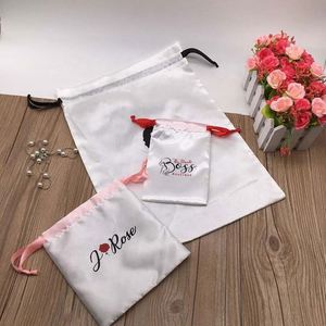 Eco Friendly Satin Bikini Suit Swimming Bag <b>Cap</b> Hats Packing Pouch Travel Drawstring Bag <b>Dust</b> Bags Gift - Product Image 6