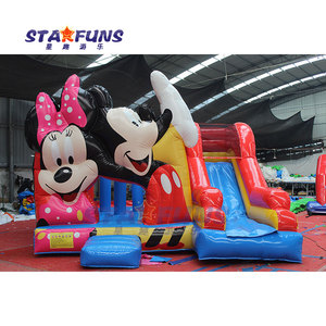 New Mickey <span class=keywords><strong>Minnie</strong></span> Chuột Inflatable nhảy bouncy lâu đài ngoài trời nhà bị trả lại Inflatable Bouncer lâu đài cho trẻ em và người lớn - Product Image 1