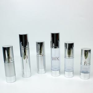 Botella de Bomba de Suero Cosmético sin Aire con Bloqueo de Luz, Botella de Bomba de Loción Dorada Electrochapada, Botella de Bomba de Loción sin Aire con Acabado Metálico Cepillado - Product Image 6