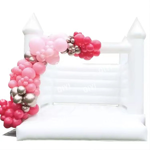Château Blanc Gonflable Mini Taille PVC Jumping Bouncy Bounce House pour Enfants - Product Image 6