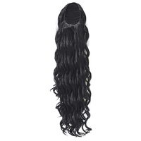 Nouveautés Perruques synthétiques à boucles françaises et ondulations naturelles, queues de cheval à cordon, clips de maintien pour femmes, couleurs personnalisables, haute température 6