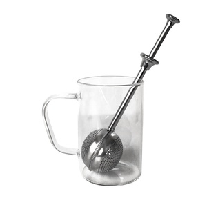 Infuseur à thé en acier inoxydable réutilisable et écologique avec poignée de diffuseur pour le filtrage du thé, du café et des épices. - Product Image 4