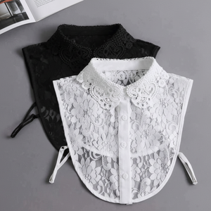 Camicia in pizzo da donna con colletto finto M12946 - Product Image 1