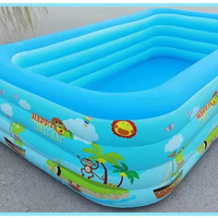 Meistverkaufter Hochwertiger Großer Rechteckiger PVC Aufblasbarer Oberirdischer Swimmingpool für Kinder Garten Familie Outdoor Sommerspaß