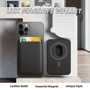 Tas Aksesori tempat kartu MagSafe Magnet kuat Super mewah tas magnetik kulit bisnis untuk hadiah promosi bisnis - Product Image 3