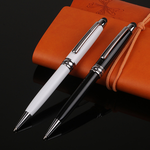 Bolígrafos Ejecutivos Blancos Profesionales de Doble Función con Lápiz Táctil para Regalos Publicitarios Corporativos - Product Image 2