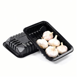 Barquettes alimentaires jetables noires à faible MOQ, tailles personnalisées, épaissies et anti-fuite pour la restauration <span class=keywords><strong>de</strong></span> fruits <span class=keywords><strong>de</strong></span> <span class=keywords><strong>mer</strong></span> en gros - Product Image 4